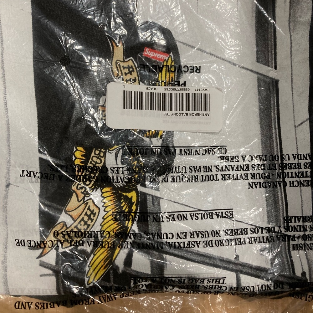 AntiHero x Supreme Black Tee